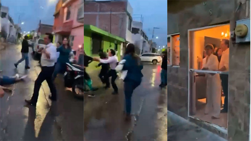 Involucrado servidor público en riña tras aparente conflicto vial en Cortazar, Guanajuato 