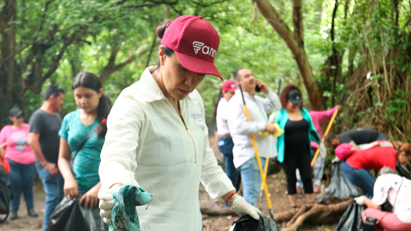 La presidenta Fanny Arreola invita a los ciudadanos a mantener los espacios naturales libres de basura  
