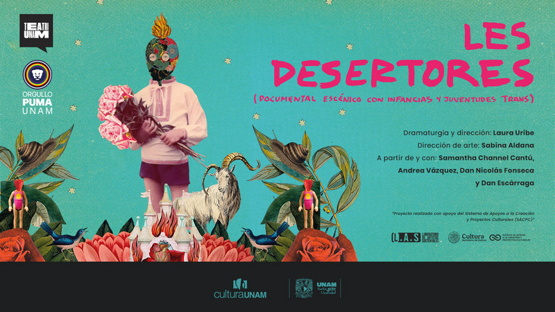 Teatro UNAM presenta LES DESERTORES en el marco del Mes del Orgullo PUMA  