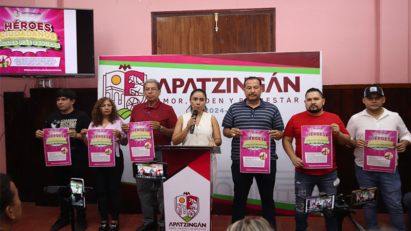 Presentan la campaña de prevención “Héroes Ciudadanos, Calles Más Seguras” en Apatzingán, Michoacán  