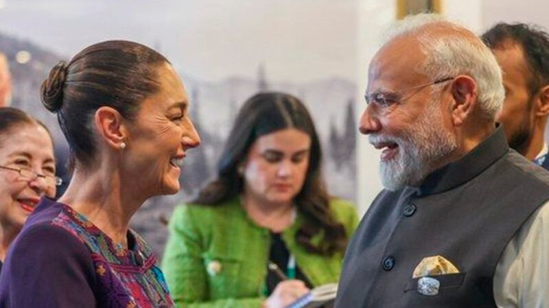 Sheinbaum se reúne con primer ministro de India; acuerdan fortalecer relación bilateral 