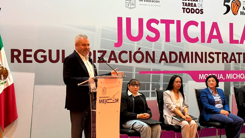 Se acabaron 20 años de licuadora de recursos educativos, asegura Bedolla 