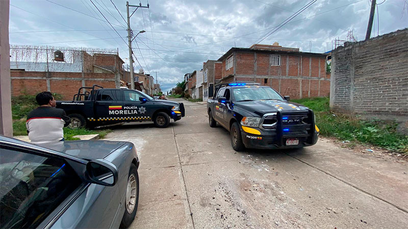 Balean a hombre en la colonia Mirador Poniente de Morelia, Michoacán; resultó herido 