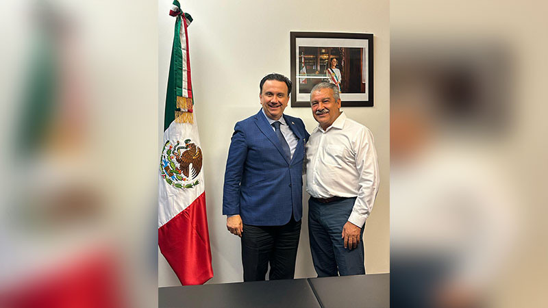 Sostiene reunión Raúl Morón con el presidente nacional de COPARMEX 