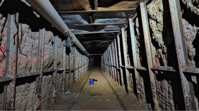 Localizan túnel del crimen en Tijuana, Baja California; era usado para el trasiego de estupefacientes hacia Estados Unidos 
