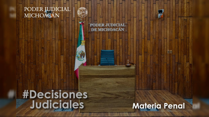 Una pena de 20 años y pago de reparación del daño por más de 870 mil pesos, la sentencia emitida por un juez de Uruapan por homicidio 
