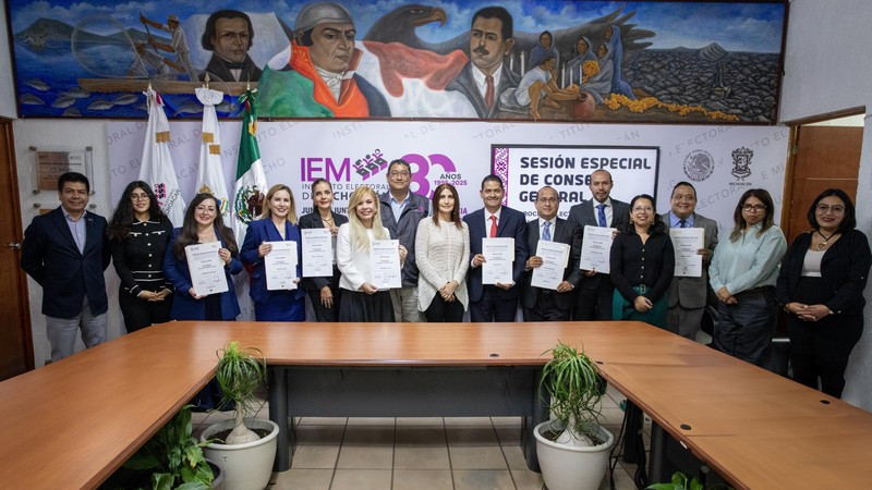 Entrega el IEM constancias de mayoría a Magistraturas de Disciplina Judicial, Penales y Juzgados Laborales 