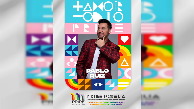 Informa Gobierno Municipal cortes viales por escenario de Pablo Ruiz para Pride Morelia  