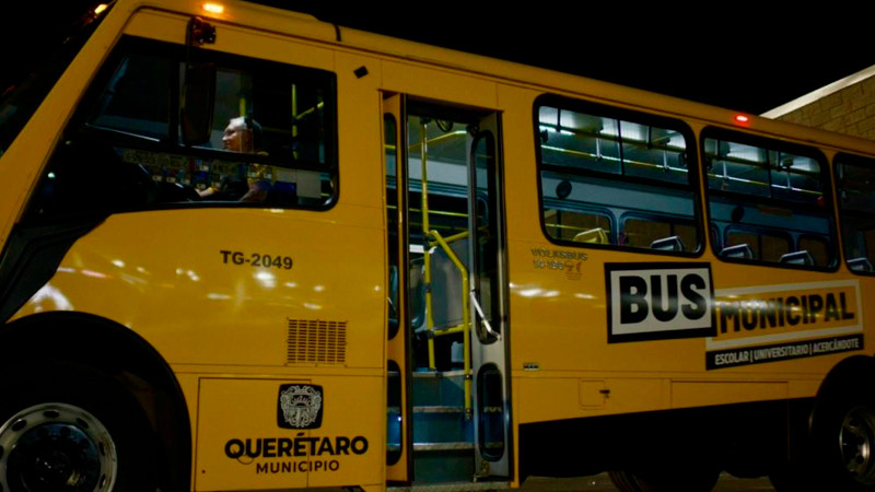 Se registraron 500 solicitudes de incirpción al programa de Transporte Nocturno en Querétaro 