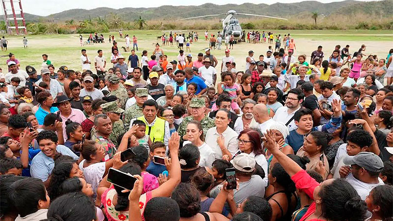 Apoyará Claudia Sheinbaum a damnificados por “Erick” en Oaxaca 