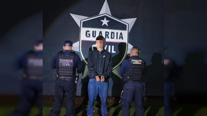 Detienen a hombre venezolano tras persecución en Morelia, Michoacán; le aseguran estupefacientes y vehículo 