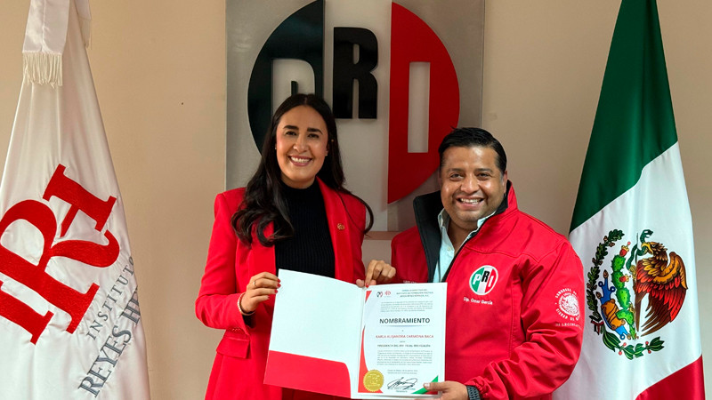 Karla Carmona, nueva dirigente del IRH Michoacán 