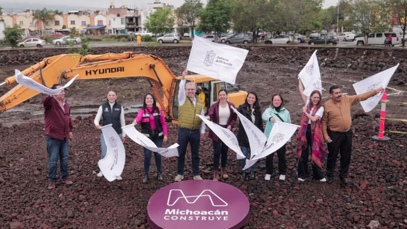 Arranca Bedolla construcción de parque en macroglorieta de Villas del Pedregal 