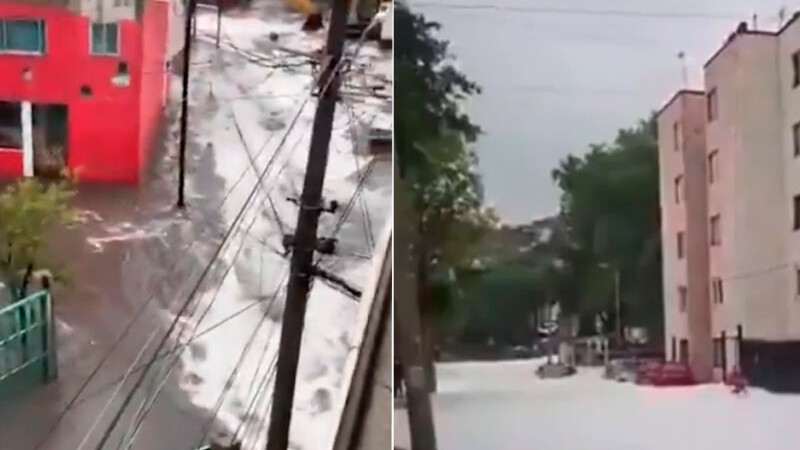 Se desborda presa Los Cuartos, en Naucalpan; se registran inundaciones en zonas aledañas 