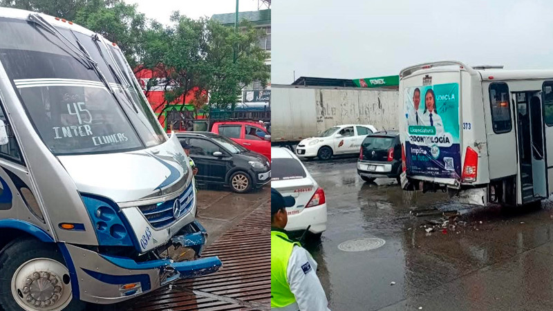 Choque de camiones en Uruapan, Michoacán deja 10 heridos 