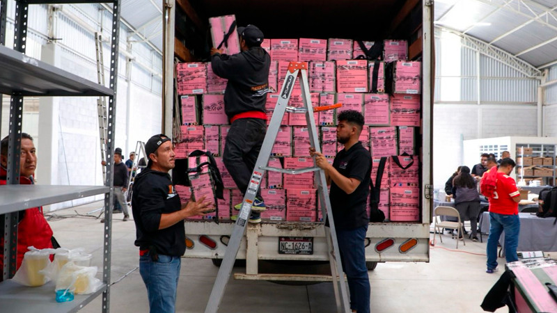Arriban 6,447 Paquetes Electorales a la bodega central del IEM 