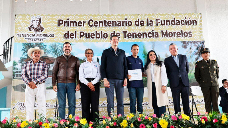 Celebra Alfonso Martínez primer centenario de la Tenencia Morelos 