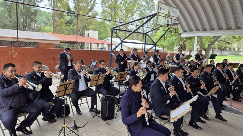 Cierra Banda de Música de Querétaro conciertos didácticos en escuelas de educación básica 