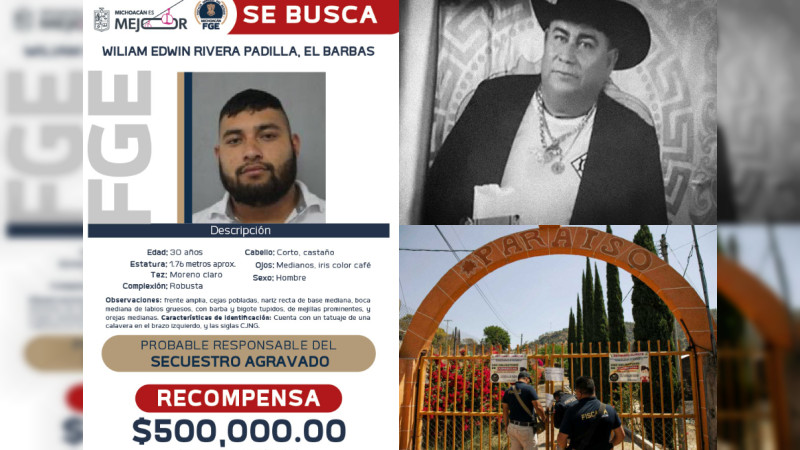 Luego de 3 años causando terror en el Oriente de Michoacán, emiten recompensa por “El Barbas”: Libró atentados, corrompió autoridades, venció enemigos y hoy es el más buscado 