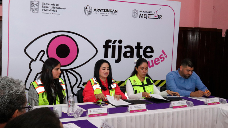 Apatzingán lanza ‘Fíjate pues’ para salvar vidas en la vía pública” 