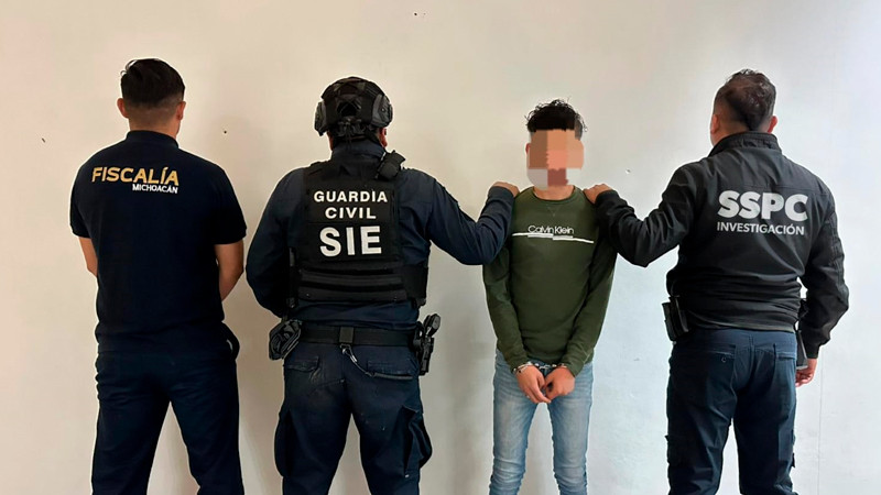 Detienen a presunto extorsionador en Zamora, Michoacán  