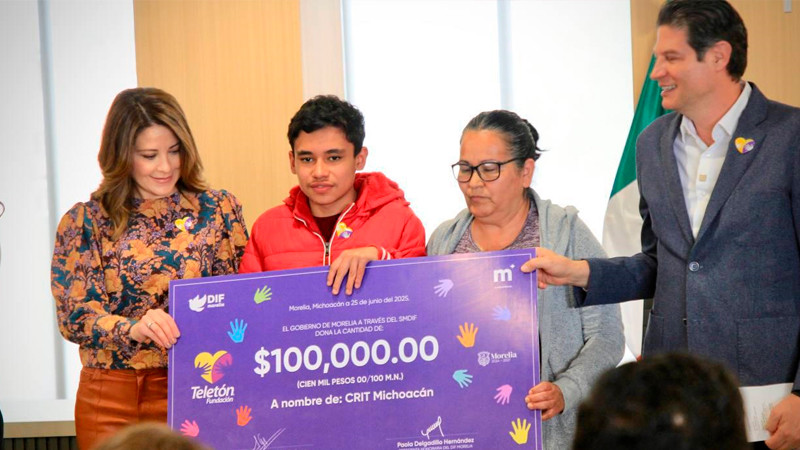 Ayuntamiento de Morelia se suma al boteo Teletón 2025 