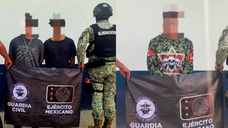 En Apatzingán, Michoacán detienen a tres sujetos en posesión de armas 