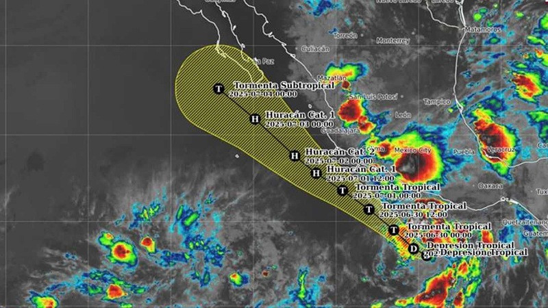 Depresión tropical en Guerrero pasará a ser tormenta tropical Flossie; se prevén lluvias fuertes en el país 