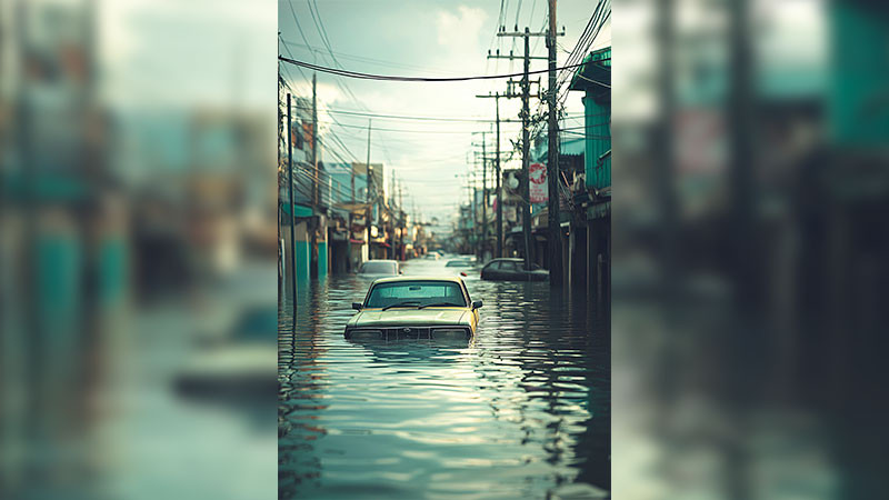 Por inundaciones 300 familias resultaron afectadas en Llera, Tamaulipas; por miedo a robos, algunas no quisieron abandonar sus viviendas 
