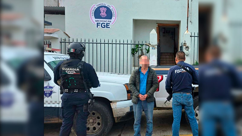Aprehenden a sujeto por presuntos abusos sexuales de dos menores, en Tacámbaro, Michoacán  