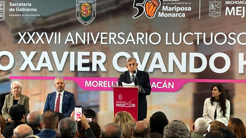 Impulsar lucha por un México de leyes y democracia es honrar legado de Francisco Xavier Ovando: Cuauhtémoc Cárdenas 
