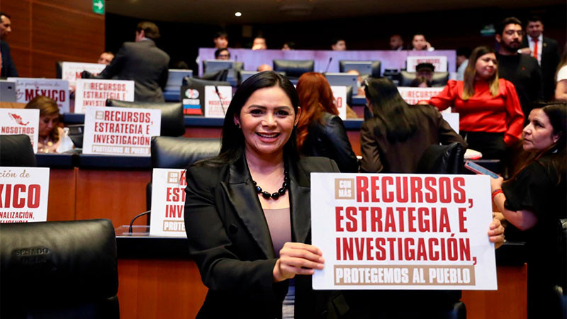 Araceli Saucedo cumple con Michoacán y con México al respaldar reformas en seguridad 