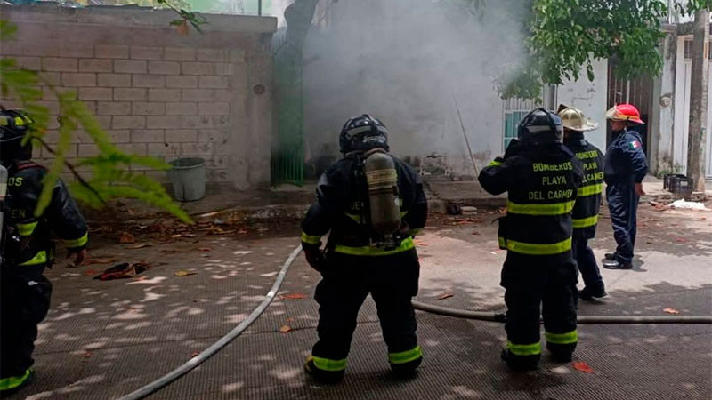 Se registra explosión en vecindad de Playa del Carmen, Quintana Roo; hay una persona lesionada 