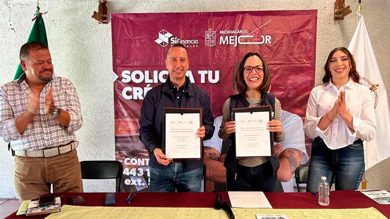 Firma Ayuntamiento de Morelos convenio con Sí Financia: Julio César Conejo Alejos 