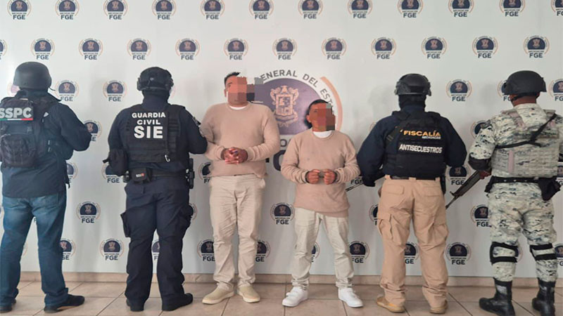 Detienen a presuntos extorsionadores de limoneros de Apatzingán en Morelia, Michoacán 