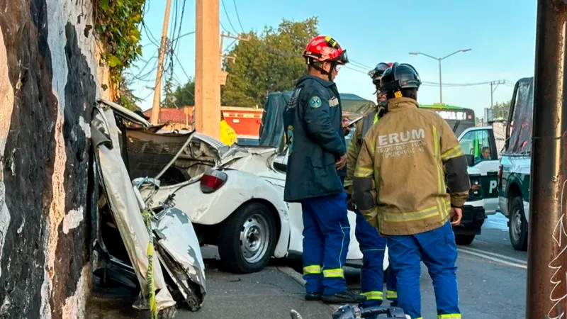 Accidente de tránsito en la CDMX deja saldo de 3 muertos 