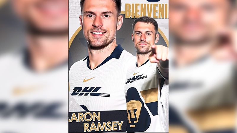 Aaron Ramsey es presentado como nuevo jugador de Pumas  