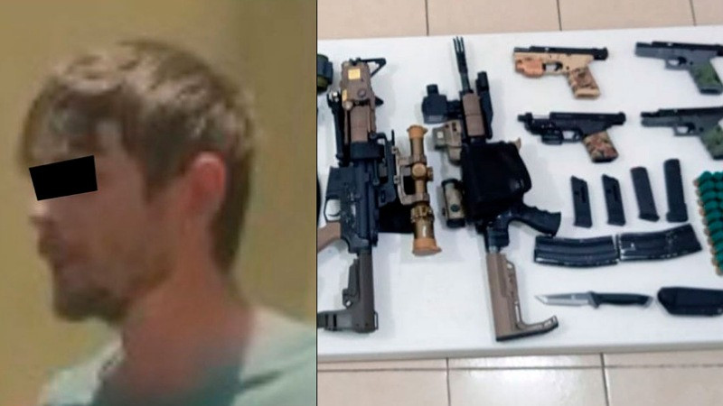 Arrestan a ciudadano estadounidense en posesión de arsenal en el Estado de México; se presentaba como empleado de la CIA 