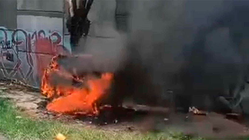 Se quema choza en Morelia, Michoacán; no hay víctimas 