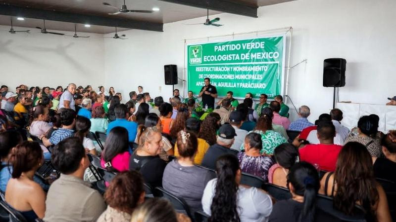 Reconoce Ernesto Núñez Aguilar el fortalecimiento del Partido Verde en Tierra Caliente 