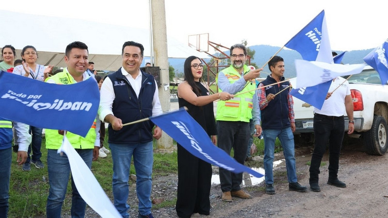 Arranca obra de urbanización en La Ceja, Huimilpan 