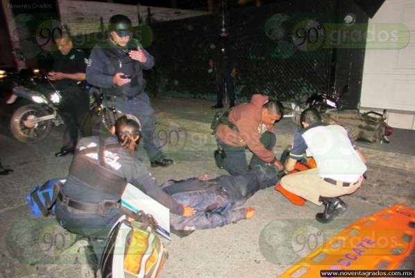 Se accidenta pareja de policías en Zamora - Foto 0 