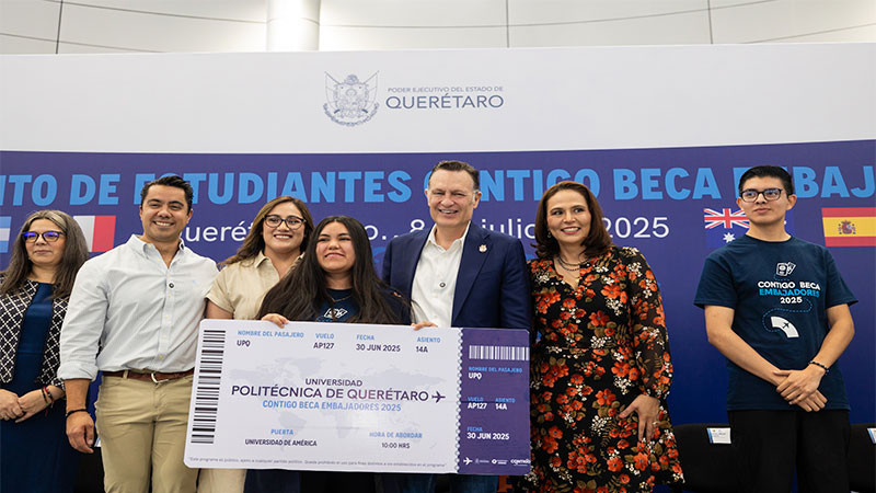 En Querétaro se fortalece el desarrollo académico de los estudiantes con la Beca Embajadores 