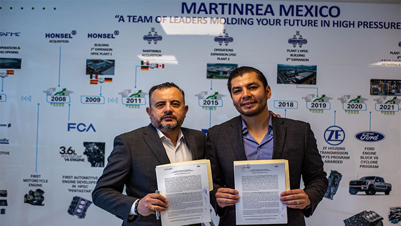 UPSRJ y Martinrea firman convenio para impulsar la vinculación académica e industrial 