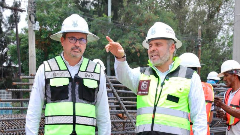 Bedolla arranca construcción de paso superior vial en el libramiento de Morelia 