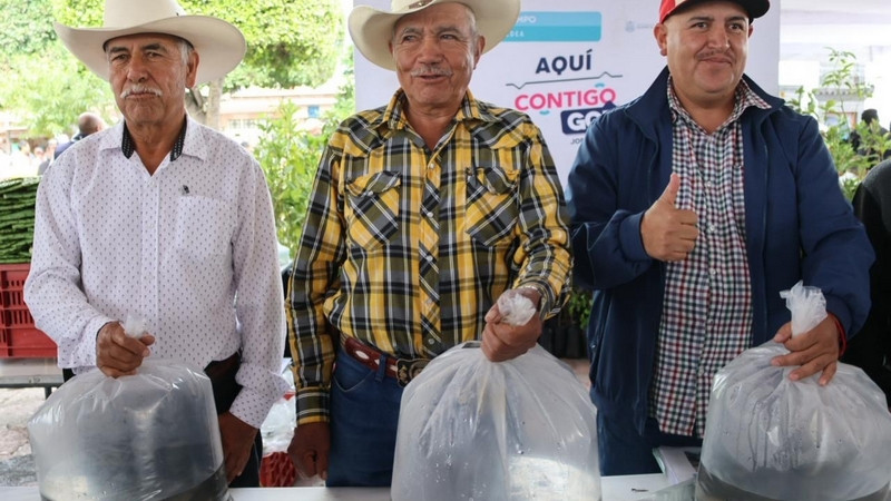 Entrega SEDEA 50 mil alevines en San Juan del Río, Querétaro 