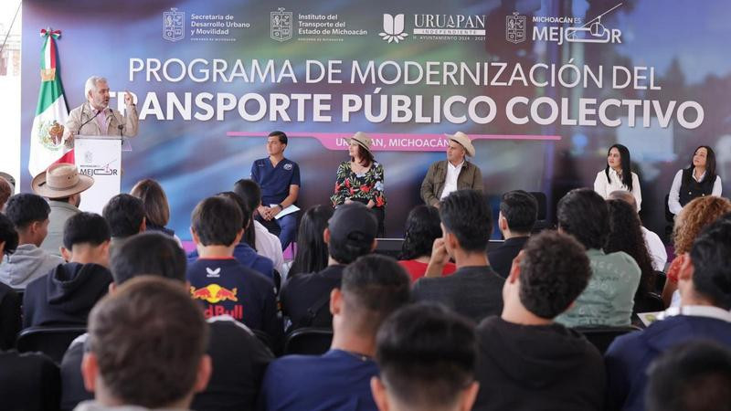 Transporte de Uruapan estará apegado a normas internacionales: Bedolla 