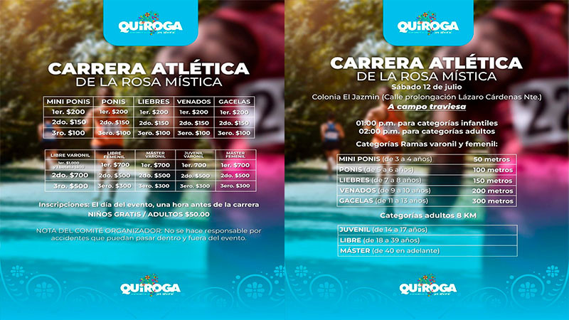 Invita Alma Mireya González a la Carrera Atlética de la Rosa Mística 