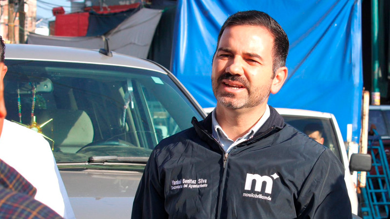 Gobierno de Morelia realiza operativo en Mercado de Abastos, junto con locatarios 