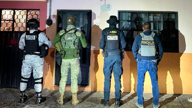 En Morelia, Michoacán detiene a tres personas y aseguran drogas 